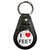 I Love Feet - Plastic Medallion Key Ring