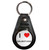 I Love Dalmatians - Plastic Medallion Key Ring