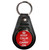 Red Keep Calm and Carry On - Plastic Medallion Key Ring Red Keep Calm and Carry On - Plastic Medallion Key Ring