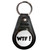 WTF! What The Fuck - Plastic Medallion Key Ring WTF! What The Fuck - Plastic Medallion Key Ring