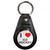 I Love Ice Hockey - Plastic Medallion Key Ring