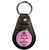 Pink Keep Calm and Carry On - Plastic Medallion Key Ring