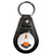 Traffic Cone - Plastic Medallion Key Ring