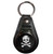 Distressed Skull and Crossbones - Plastic Medallion Key Ring