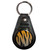 Tiger Print Pattern - Plastic Medallion Key Ring