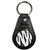 Zebra Print - Plastic Medallion Key Ring Zebra Print - Plastic Medallion Key Ring