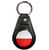 Poland Flag - Plastic Medallion Key Ring