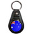 Australia Flag - Plastic Medallion Key Ring