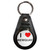 I Love Newquay - Plastic Medallion Key Ring I Love Newquay - Plastic Medallion Key Ring