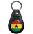Ghana Flag - Plastic Medallion Key Ring