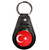 Turkey Flag - Plastic Medallion Key Ring Turkey Flag - Plastic Medallion Key Ring
