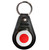 Japan Flag - Plastic Medallion Key Ring Japan Flag - Plastic Medallion Key Ring