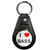 I Love Bass - Plastic Medallion Key Ring I Love Bass - Plastic Medallion Key Ring