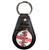 England Keep Calm and Carry On - Plastic Medallion Key Ring England Keep Calm and Carry On - Plastic Medallion Key Ring