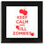 Keep Calm and Kill Zombies - Square Glass Coaster