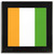 Ivory Coast Flag - Square Glass Coaster