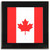 Canada Flag - Square Glass Coaster