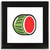 Fruit Machine Melon - Square Glass Coaster