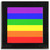 Gay Flag - Square Glass Coaster