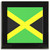 Jamaica Flag - Square Glass Coaster Jamaica Flag - Square Glass Coaster