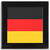 Germany Flag - Square Glass Coaster