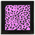 Pink Leopard Print - Square Glass Coaster Pink Leopard Print - Square Glass Coaster