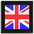 Union Jack UK Flag - Square Glass Coaster Union Jack UK Flag - Square Glass Coaster