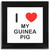 I Love My Guinea Pig - Square Glass Coaster I Love My Guinea Pig - Square Glass Coaster