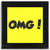 OMG! Oh My God - Square Glass Coaster