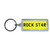 ROCK STAR - UK Number Plate Key Ring