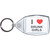 I Love Drunk Girls - Clear Plastic Key Ring Size Choice New
