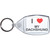 I Love My Dachshund - Clear Plastic Key Ring