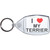 I Love My Terrier - Clear Plastic Key Ring I Love My Terrier - Clear Plastic Key Ring