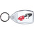 Lipstick - Clear Plastic Key Ring Size Choice New