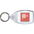 Fire Hose - Clear Plastic Key Ring Size Choice New