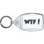 WTF! What The F*ck - Clear Plastic Key Ring Size Choice New