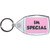 Im Special - Clear Plastic Key Ring Size Choice New