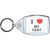 I Love My Tent - Clear Plastic Key Ring Size Choice New