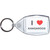 I Love Kangaroos - Clear Plastic Key Ring Size Choice New