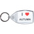I Love Autumn - Clear Plastic Key Ring Size Choice New