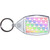 Rainbow Heart Pattern - Clear Plastic Key Ring Size Choice New
