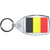 Belgium Flag - Clear Plastic Key Ring Size Choice New Belgium Flag - Clear Plastic Key Ring Size Choice New
