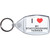 I Love My Staffordshire Terrier - Clear Plastic Key Ring I Love My Staffordshire Terrier - Clear Plastic Key Ring