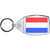 Holland Flag - Clear Plastic Key Ring Size Choice New
