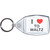 I Love To Waltz - Clear Plastic Key Ring Size Choice New