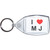 I Love MJ - Clear Plastic Key Ring Size Choice New