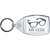 Mr Geek - Clear Plastic Key Ring Size Choice New