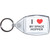 I Love My Space Hopper - Clear Plastic Key Ring Size Choice New
