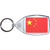 China Flag - Clear Plastic Key Ring Size Choice New