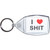 I Love Sh*t - Small Plastic Key Ring